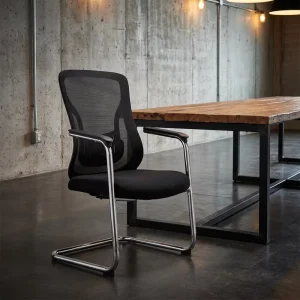 Modern Executive Office Furniture Fixed Armrest Mesh Visitor Chair for Home Office School Living Room Training