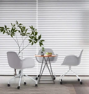 Modern Executive Office Reception & Conference Room Coffee Shop Chair with Telescopic Rods Wheels Durable Design