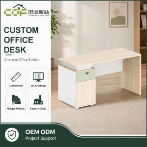 Modern Executive Standing Desk Office Furniture Wooden Easy Assembly