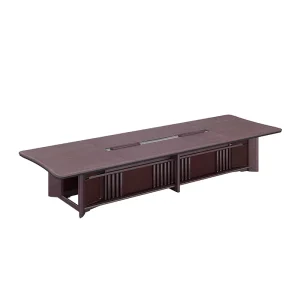 Modern Executive Wood Conference Table Set Luxury Hotel Meeting Room Desk Large Solid Wood Boardroom Furniture Project
