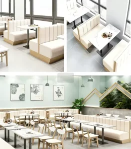 Modern Exquisite European Cafe Coffee Shop Solid Wood Commercial Outdoor Pizza Restaurant Table Chair Set Eco Friendly Durable