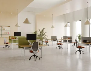 Modern Extendable Ergonomic Computer Desk with Advanced Control Panel for Flexible Office Use
