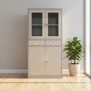 Modern Extendable Metal 2 Door Steel Office Filing Cabinet for Workshop Storage