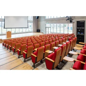 Modern Fabric Auditorium Theater Cinema Chairs for Hotel Use Foldable Commercial Furniture