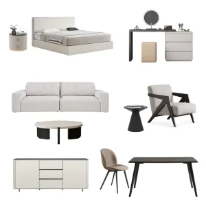 Modern Fabric Bedroom Set for Apartments Customizable OEM ODM Furniture Suite Bulk Project Supplier