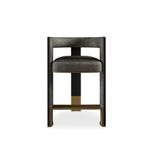 Modern Fabric Dining Bar Stools High Chairs Customized Home Furniture