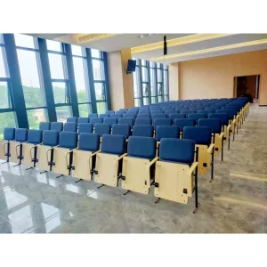 Modern Fabric Electric Folding Retractable Auditorium Theater School Stadium Seat Chair with Customized Color 5 Year Warranty