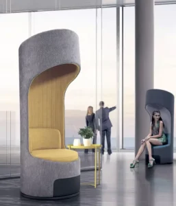 Modern Fabric Foldable Executive Office Chair for Business Hall and Airport Reception Rooms
