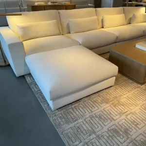 Modern Fabric Sectional Sofa Set with Sponge Filling for Hotel and Warehouse Use