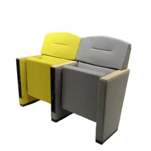 Modern Fabric Theater Seats with Table for Commercial Auditorium Use