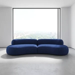 Modern Fabric Tufted Sponge Reclining Convertible Extendable Foldable Modular Three Seat Square Massage Apartment Warehouse