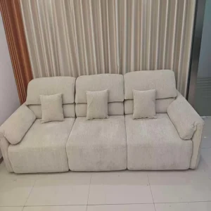 Modern Fabric Upholstered Sofa with Extendable Reclining and Massage Features for Gym Mall Villa Hospital Hotel