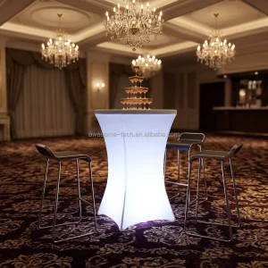 Modern Factory Banquet Table Portable Cocktail Table Illuminated Camping Table Suitable for Outdoor Activities and Weddings