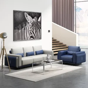 Modern Factory OEM General Leather Office Sofa Set Customized Office Sofa Leisure Couch for Waiting