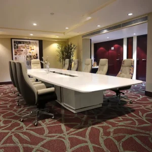 Modern Fashion Design Glossy White Luxury Hotel Conference Table Office Furniture