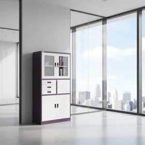 Modern File Cabinet Storage Filing Cabinet with 4 Door and Lock Drawer Cupboard for Office Hospital Use
