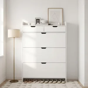 Modern Flip Bucket Wooden Shoe Rack Cabinet Home Living Room Storage Organizer for Home Office Furniture