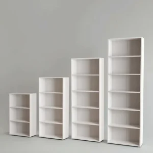 Modern Floor standing Wooden Open Bookshelf High Capacity 3 4 5 6 Tier Bookcase Storage Furniture for Home Office Library