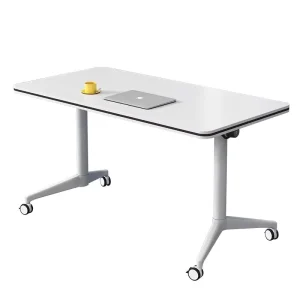 Modern Foldable Extendable Study Desk Modular Meeting Tables Training Table with Wheels