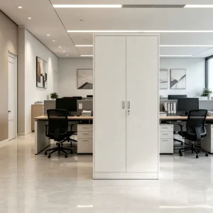 Modern Foldable Freestanding Adjustable 2-Door Steel Office Cabinet