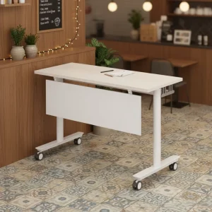 Modern Foldable Steel Extendable Conference Table for Home Office School Hotel Use Commercial Furniture