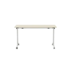Modern Foldable Training Table Eco Powder Coated MDF Top Silent Brake Casters Stackable Design for Commercial Office School Use