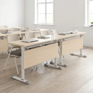 Modern Foldable Training Table with Modular Combination Design for Team Building Activities Corporate Training