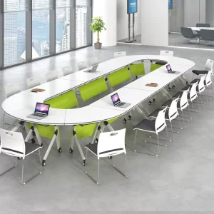 Modern Folding Training Table For Office Conference And Classroom Use Space Saving Design
