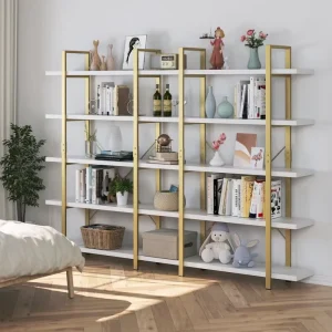 Modern Free Combination Bookcase Office Furniture Iron Bookshelf with Storage