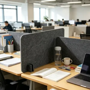 Modern Freestanding Cubicle Privacy Divider Eco Friendly 60x60cm Polyester Acoustic Panels Design Graphic Design