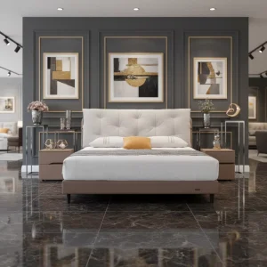Modern Full Hotel Room Furniture Luxury Custom Wood Resort Bedroom Sets King Full Size Bed Set Nightstand for 3 5 Star Hotels