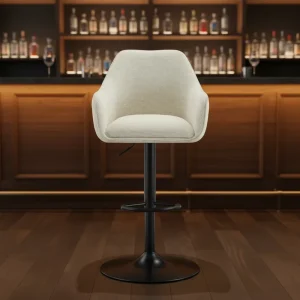 Modern Furniture Hotel Luxury Design Black High Breakfast Bar Chairs With Armrest