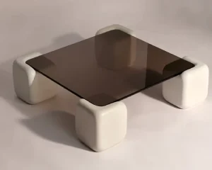 Modern Glass Outdoor Garden Coffee Table for Living Room Leisure Durable Design for Indoor and Outdoor Use