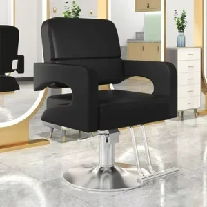 Modern Gold Leather Hydraulic Barber Chairs for Men and Women Height Adjustable Rotatable Beauty Stool Barber Shop Chair