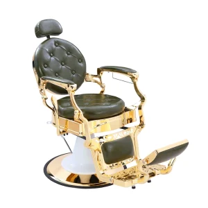 Modern Green Hydraulic Vintage Salon Classic Barber Chair for Men