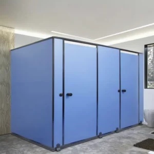Modern HPL Waterproof Fireproof Eco-Friendly CE Certified Toilet Cubicle for Gym Hotel Shower Room Bathroom Divider Partition