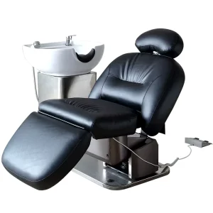 Modern Hair Salon Shampoo Bowl Massage Shampoo Chair Salon Furniture Backwash Units Hair Washing Chair with Basin