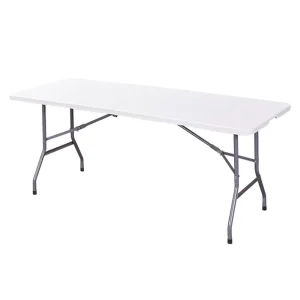 Modern Half Fold Plastic Folding Table for Hotel Dining Easy to Clean Indoor Outdoor Use