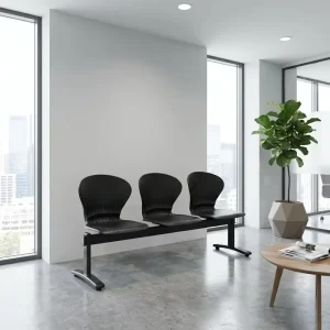 Modern Heavy Duty Ergonomic Anti rust Barber Airport Office Hospital Reception Salon Waiting Chair Room Plastic Bench Waiting