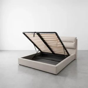 Modern Heavy Duty Metal Steel Floating Oversize King Size Bed Frame with Reinforced Slatted Base