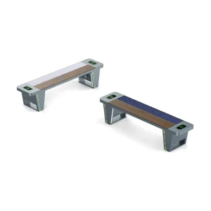 Modern Heavy Duty Stainless Steel Eco Friendly Outdoor Bench Weather Resistant for Commercial Use in Patio & Garden Gym & Mall