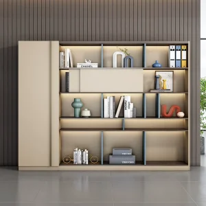 Modern Heavy-Duty Wooden Office Desk Cabinets with Storage Drawers Cupboard for File Organization in Schools Workshops Hotels