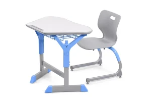 Modern Height Adjustable Classroom Desk Chair Comfortable Collaborative Metal Desks and Chairs Set for School Use
