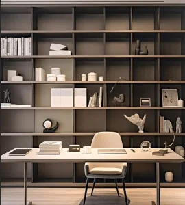 Modern Height adjustable Bookshelf Suitable for Living Rooms and Home Offices Meeting the Needs of Bosses