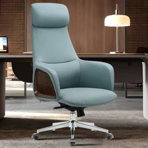Modern High Back Boss Chair Ergonomic Leather Office Chair Adjustable Swivel CEO Chair for One stop Office Furniture Solutions