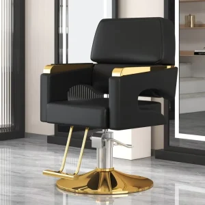 Modern High End Hair Salon Furniture Armchair Can Rotate Adjustable Barber Shop Barber Chair