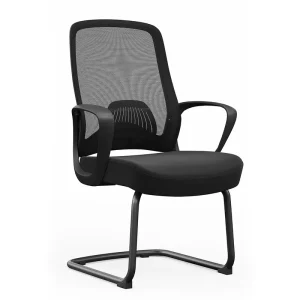 Modern High Quality Ergonomic Office Chair with Leather Seat Mesh Furniture Mid Back High Back Stackable for Medical Office Use