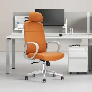 Modern High Quality PU Executive Leather Office Chair Ergonomic High Back Swivel Boss Chair Bifma Certified Chair
