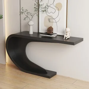 Modern Home Entrance Cabinet for Hotel Use Minimalist Cream Style Simple Art Console Table for Living Room Entrance