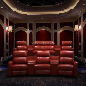 Modern Home Furniture Living Room Leather Recliner Sofa Cinema Theatre Chairs Home Cinema Theatre Sofa SC-44